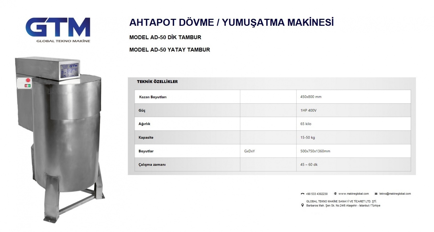 Ahtapot Dövme Yumuşatma Makinesi